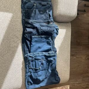 Lot of 3 pair of Jeans Bundle Pull on Stretch Size 4 XL